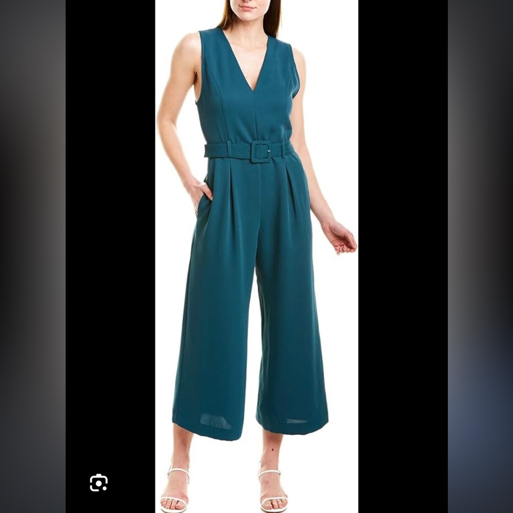 Joie adessa jumpsuit size 4 teal colorway
